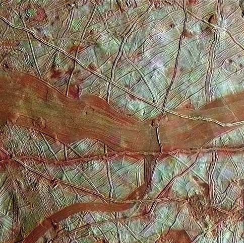 europa-oppervlak maan