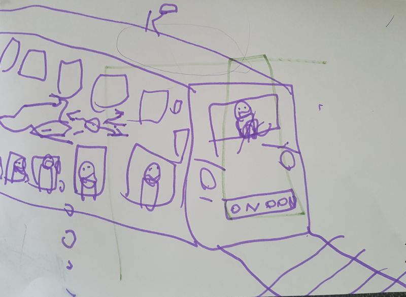 tekening dubbeldekker